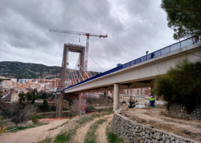 Puente de Fernando Reig de Alcoy: sustitución de apoyos