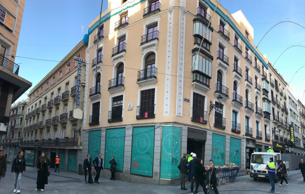 Rehabilitación singular de estructura. Preciados, Madrid