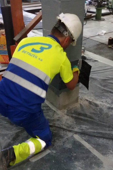 Campaña experimental: refuerzo de pilares