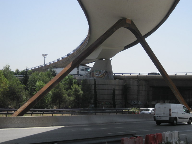 M-40 enlace con A-1 (Madrid): protección de apoyos