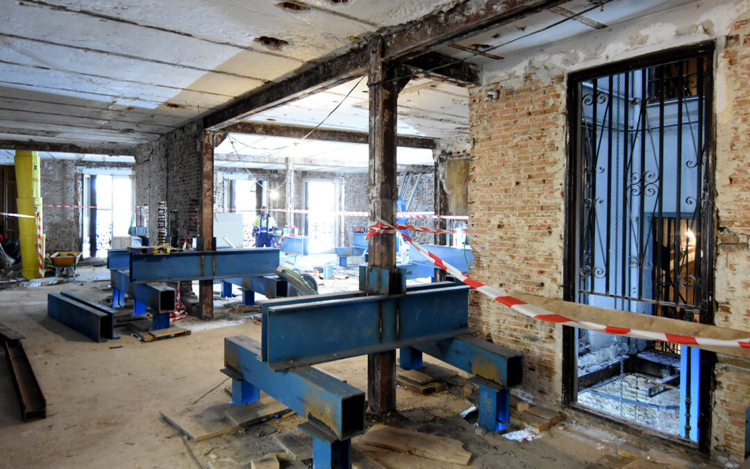 Rehabilitación de estructura en edificio de Madrid