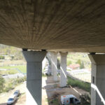 Viaducto de Portas, detalle de la obra