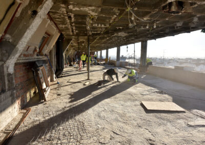 Rehabilitación de estructura en edificio de apartamentos