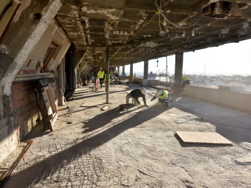 Rehabilitación de estructura en edificio de apartamentos