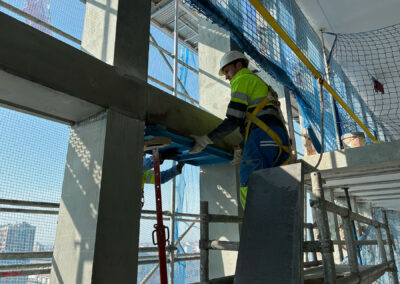 Recrecido de pilares. Madrid