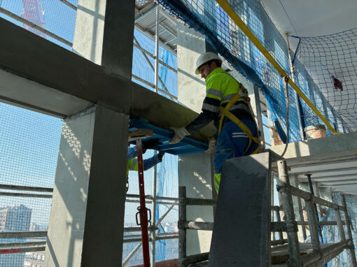 Recrecido de pilares. Madrid