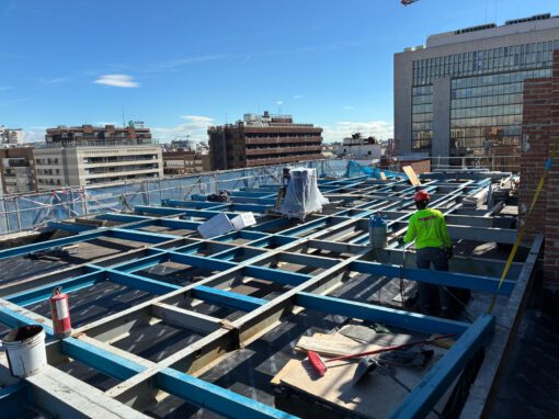 Bancadas para las instalaciones del edificio, Madrid